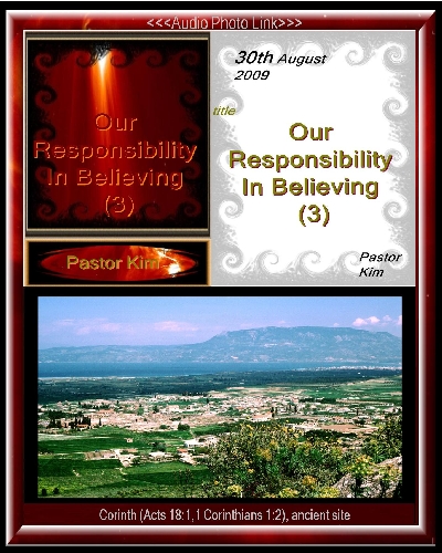 Our Responsibility In Believing (3); Corinth